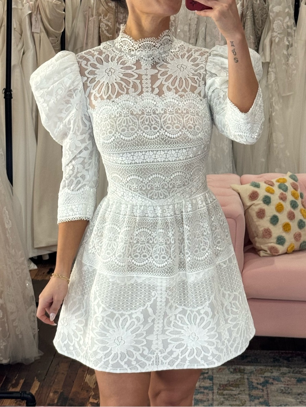Adelia 33100 Short Wedding Dress By Watters Size 10